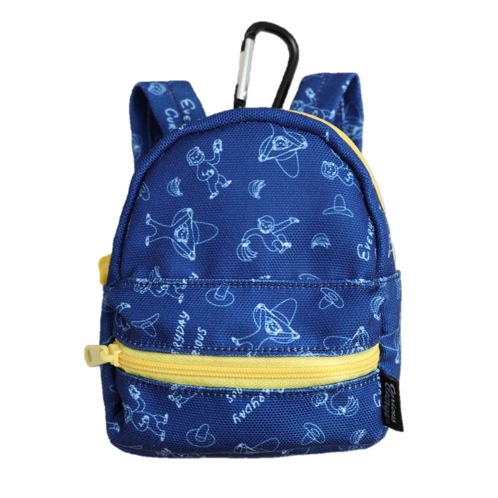 おさるのジョージリュック型ポーチ（総柄/BL）2026年2月発売