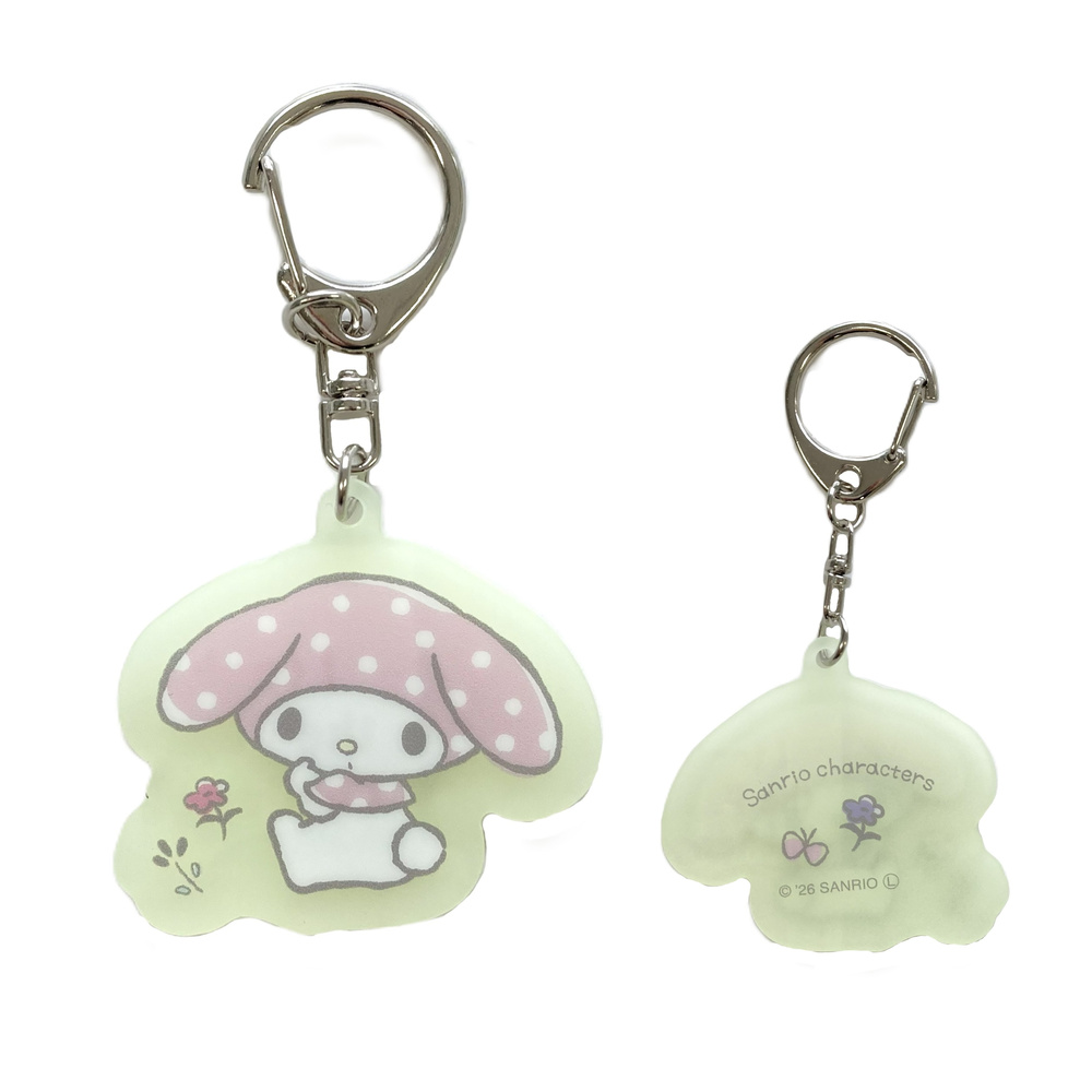 サンリオ 蓄光アクリルキーホルダー マイメロディ　