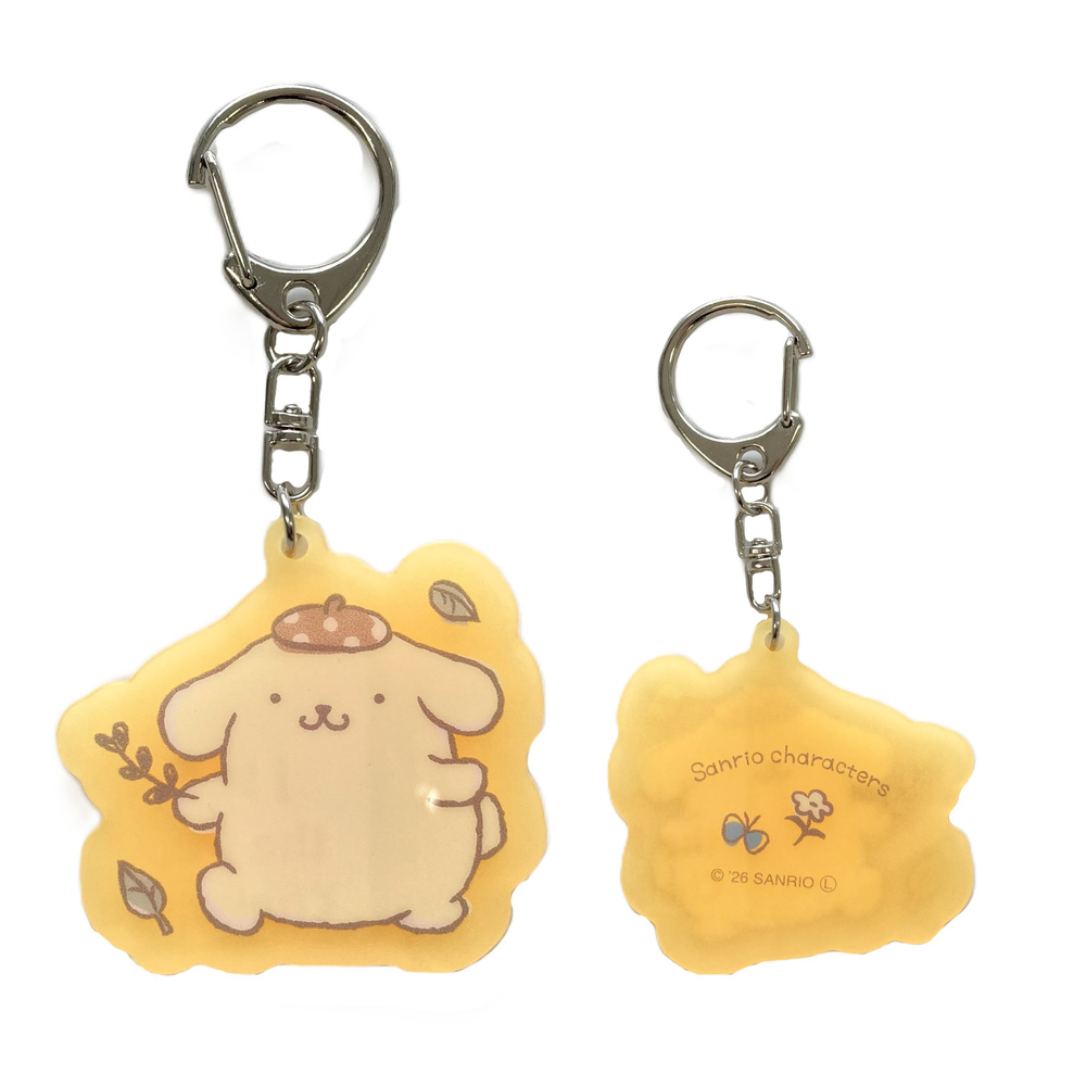 サンリオ 蓄光アクリルキーホルダー ポムポムプリン